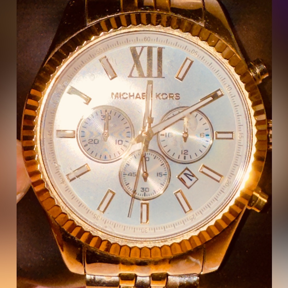 Micheal Kors Lexington Gold Tone Watch